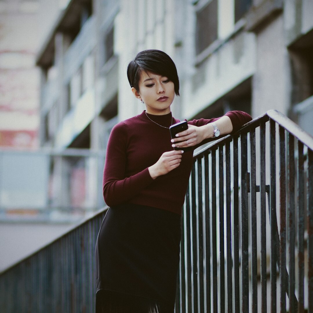 Female podcast host professional portrait